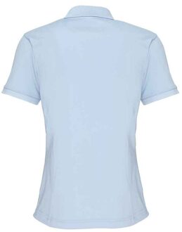 Premier Dames/Dames Coolchecker Piqué Poloshirt (Lichtblauw) - maat