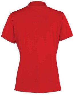 Premier Dames/Dames Coolchecker Piqué Poloshirt (Rood) - maat EU 46 / UK 18