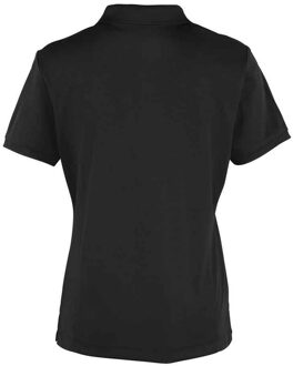 Premier Dames/Dames Coolchecker Piqué Poloshirt (Zwart) - EU 42 / UK 14