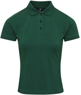 Premier Dames/dames Coolchecker Plus Piqu Polo met CoolPlus (Fles) Groen - 2XL