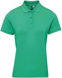 Premier Dames/dames Coolchecker Plus Piqu Polo met CoolPlus (Kelly) Groen - L