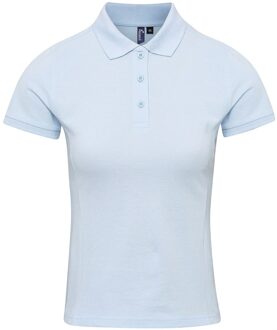 Premier Dames/dames Coolchecker Plus Piqu Polo met CoolPlus (Lichtblauw) - XL