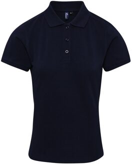 Premier Dames/dames Coolchecker Plus Piqu Polo met CoolPlus (Marine) Navy - S
