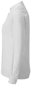 Premier Dames/Dames Formeel overhemd met gebandeerde grootvaderkraag (Wit) - 2XL