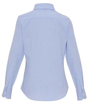 Premier Dames/Dames Gestreept Oxford Formeel Overhemd Met Lange Mouwen (Wit/Oxford Blauw) Wit/Blauw - S