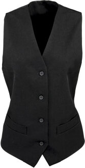 Premier Dames/dames Gevoerde Polyester Taillejas / Bar Slijtage / Catering (Zwart) - 2XL