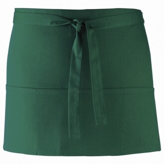 Premier Dames/Dames Kleuren 3 Zakschort / Werkkleding (Pakket van 2) (Fles) Groen