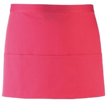 Premier Dames/Dames Kleuren 3 Zakschort / Werkkleding (Pakket van 2) (Heet Roze)