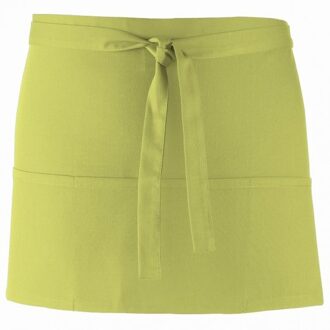 Premier Dames/Dames Kleuren 3 Zakschort / Werkkleding (Pakket van 2) (Kalk) Groen - One Size