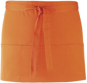 Premier Dames/Dames Kleuren 3 Zakschort / Werkkleding (Pakket van 2) (Oranje)