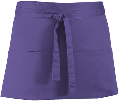 Premier Dames/Dames Kleuren 3 Zakschort / Werkkleding (Pakket van 2) (Paars) - One Size