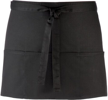 Premier Dames/Dames Kleuren 3 Zakschort / Werkkleding (Pakket van 2) (Zwart) - One Size