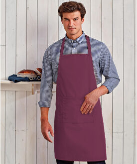 Premier Dames/Dames Kleuren Bipschort Met Zak / Werkkleding (Aubergine) Paars - One Size