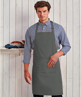 Premier Dames/Dames Kleuren Bipschort Met Zak / Werkkleding (Donkergrijs)