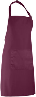 Premier Dames/Dames Kleuren Bipschort Met Zak / Werkkleding (Pakket van 2) (Aubergine) Paars