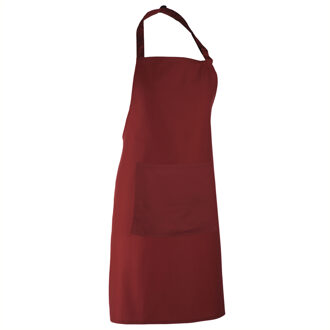 Premier Dames/Dames Kleuren Bipschort Met Zak / Werkkleding (Pakket van 2) (Bourgondië) Bourgogne - One Size