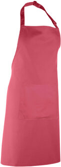 Premier Dames/Dames Kleuren Bipschort Met Zak / Werkkleding (Pakket van 2) (Fuchsia)