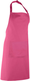 Premier Dames/Dames Kleuren Bipschort Met Zak / Werkkleding (Pakket van 2) (Heet Roze) - One Size