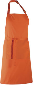Premier Dames/Dames Kleuren Bipschort Met Zak / Werkkleding (Pakket van 2) (Oranje) - One Size