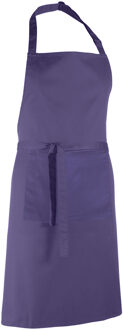 Premier Dames/Dames Kleuren Bipschort Met Zak / Werkkleding (Pakket van 2) (Paars) - One Size