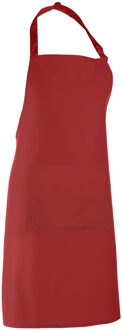 Premier Dames/Dames Kleuren Bipschort Met Zak / Werkkleding (Pakket van 2) (Rood)