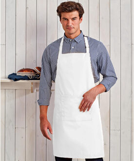 Premier Dames/Dames Kleuren Bipschort Met Zak / Werkkleding (Wit) - One Size