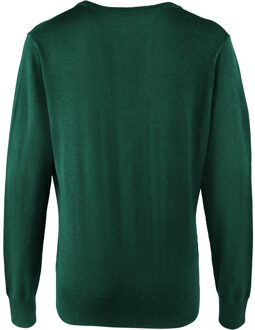 Premier Dames/dames knoop door V-hals gebreid vest met lange mouwen (Fles) Groen - EU 40 / UK 12