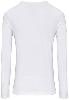 Premier Dames/Dames Long John Effen Rol Mouw T-shirt (Wit) - maat EU 36 / UK 8
