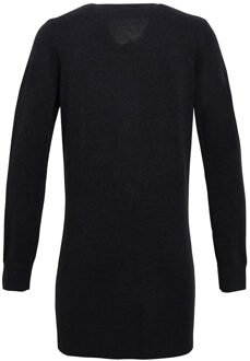 Premier Dames/Dames Longline V Hals Gebreid Vest (Houtskool) - EU 38 / UK 10
