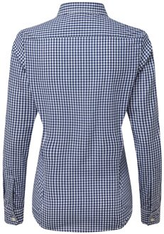 Premier Dames/dames Maxton Check Shirt met lange mouwen (Marine / Wit) Navy - XS