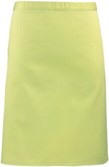 Premier Dames/Dames Mid-Length Apron (Pakket van 2) (Kalk) Groen - One Size