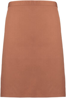 Premier Dames/Dames Mid-Length Apron (Pakket van 2) (Kastanje) Kastanjebruin