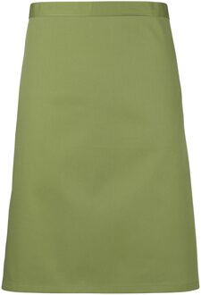 Premier Dames/Dames Mid-Length Apron (Pakket van 2) (Oase Groen)