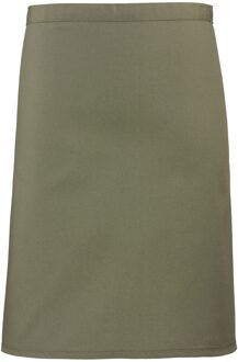 Premier Dames/Dames Mid-Length Apron (Pakket van 2) (Olijf) - One Size
