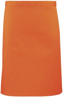 Premier Dames/Dames Mid-Length Apron (Pakket van 2) (Oranje) - One Size