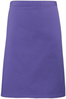 Premier Dames/Dames Mid-Length Apron (Pakket van 2) (Paars) - One Size
