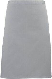 Premier Dames/Dames Mid-Length Apron (Pakket van 2) (Zilvergrijs) - One Size