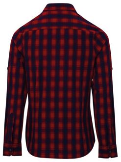 Premier Dames/Dames Mulligan geruit overhemd met lange mouwen (Rood/Zwaar) - maat Blauw en rood