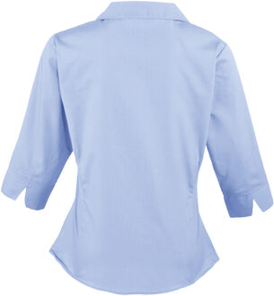 Premier Dames/Dames Popeline 3/4 Mouwen Blouse (Middenblauw) - EU 52 / UK 24