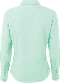Premier Dames/Dames Popeline Blouse met Lange Mouwen (Aqua) Blauw - EU 38 / UK 10