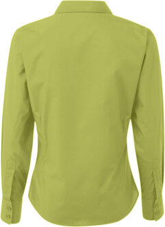 Premier Dames/Dames Popeline Blouse met Lange Mouwen (Kalk) Groen - EU 58 / UK 30