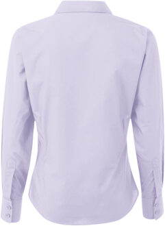 Premier Dames/Dames Popeline Blouse met Lange Mouwen (Lila)