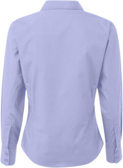 Premier Dames/Dames Popeline Blouse met Lange Mouwen (Middenblauw) - EU 54 /UK 26