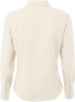 Premier Dames/Dames Popeline Blouse met Lange Mouwen (Natuurlijk) Naturel