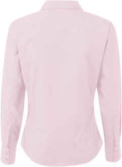 Premier Dames/Dames Popeline Blouse met Lange Mouwen (Roze) - EU 48 / UK 20