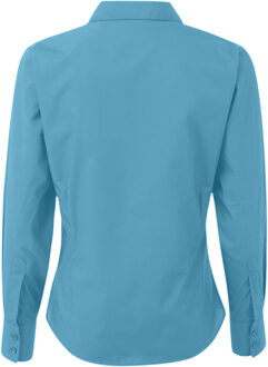 Premier Dames/Dames Popeline Blouse met Lange Mouwen (Turquoise) - EU 34 / UK 6