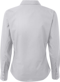 Premier Dames/Dames Popeline Blouse met Lange Mouwen (Zilver) - EU 38 / UK 10