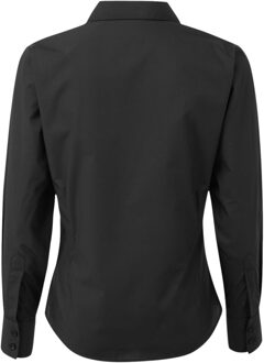 Premier Dames/Dames Popeline Blouse met Lange Mouwen (Zwart) - EU 48 / UK 20