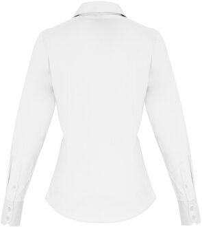Premier Dames/Dames Popeline Stretch Shirt Met Lange Mouwen (Wit) - EU 38 / UK 10