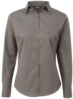 Premier Dames/Dames Shirt Met Lange Mouwen (Donkergrijs) - EU 52 / UK 24